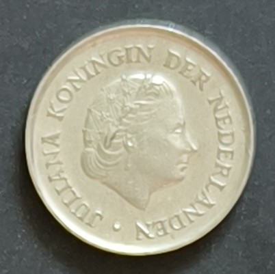1971 Netherlands 25 cent coin
